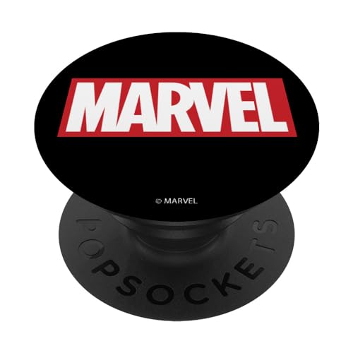 PopSockets Marvel Red Brick Logo PopSockets PopGrip: Ausziehbarer Sockel und Griff für Handys/Tablets mit Tauschbarem Top von Marvel