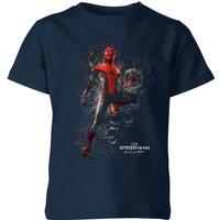 Spider-Man Far From Home Upgraded Suit Kids' T-Shirt - Navy - 5-6 Jahre von Marvel