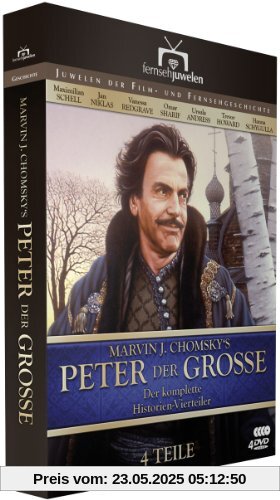 Peter der Große - Der komplette Vierteiler (4 DVDs) - Fernsehjuwelen von Chomsky, Marvin J.