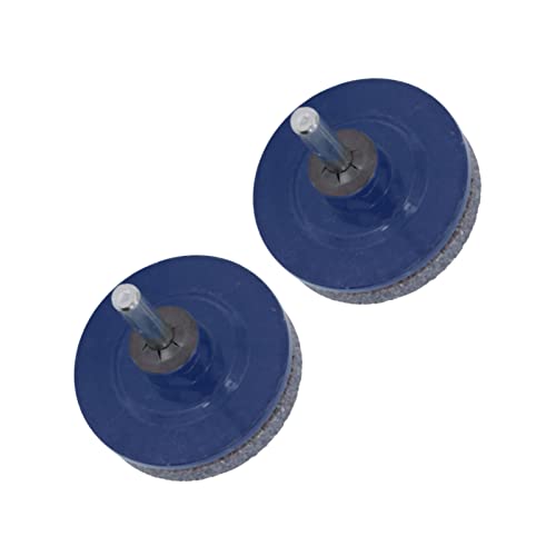 2 Stück Rasenmäher-Spitzer Edelstahl ABS-Bohr Blatt Zubehör für Garten Hof (Blau) von MasYosh