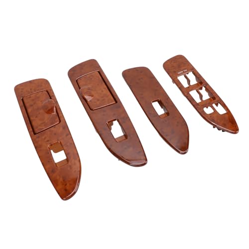 4PCS -Fensterschalter Schalter Panel Vorne Hinten Links Rechts für Land Cruiser J100 1998-2007 Linkes Antrieb (Mahagonifarbe) von MasYosh