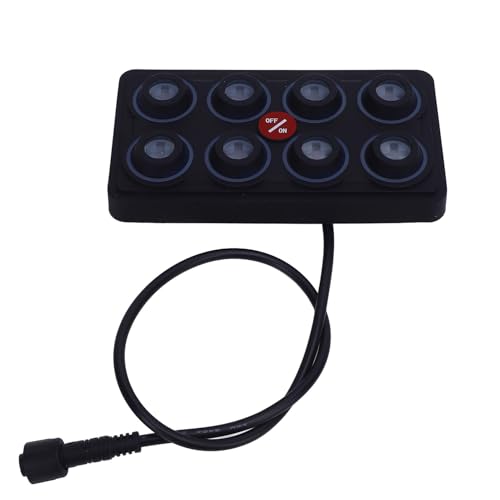 8 Bandenschalter Panel Automatische Dimmbare LED -Touch -Bedienfeldkasten Elektronische Relaissystem Auto Touch Switch Box Universal für LKW ATV UTV Boot SUV 8 Bandenschalter Panel Automatische Dimmbare LED -Touch -Bedienfeldkasten Elektronische Relaissystem Auto Touch Switch Box Universal für LKW ATV UTV Boot SUV von MasYosh