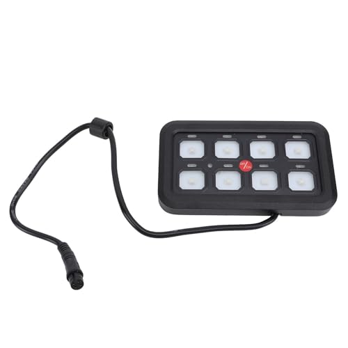 8 Bandenschalter Panel LED Touch Control Switch Box Wasserbeständiges Dimmbare Schaltungssteuer -Relaissystem für LKW -Boot ATV UTV SUV RV (Grün) von MasYosh