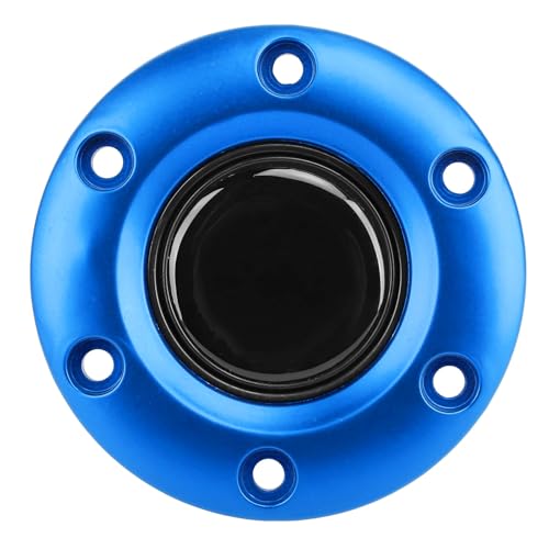 Autolenkrad-Mittel Kappe Lenkrad-Innen Lenkschalter für 6-Loch-Lenkrad (Blau) von MasYosh