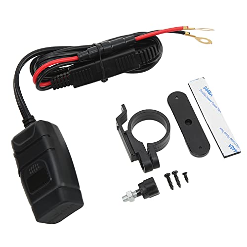 Motorrad Dual USB SAE an USB -Adapter mit Schalterabdeckung in Voltmeter für Telefontablette Eingebaut von MasYosh