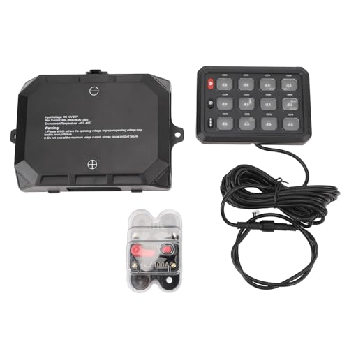 RGB 12 Gang Switch Panel Automatisch Dimmbare Elektronische Relais -Systemschaltungssteuerkasten mit App Control Universal für LKW -Boot RGB 12 Gang Switch Panel Automatisch Dimmbare Elektronische Relais -Systemschaltungssteuerkasten mit App Control Universal für LKW -Boot von MasYosh