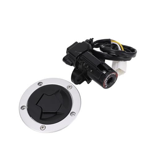 Zünd Schalter Kraftstoff Gas Kappe Schloss Set Metall ABS Hohe Festigkeit Leistung für ZX6R ZX10R Z1000SX von MasYosh