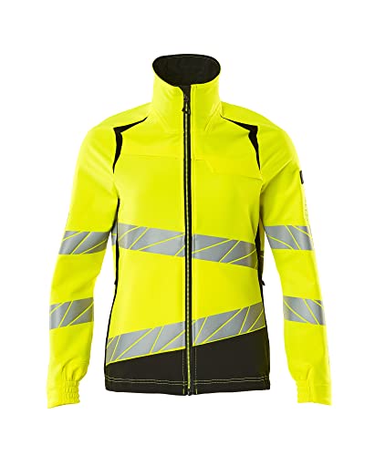 Mascot 19008-511-1709 Accelerate Safe Damen-Passform Ultimate Stretch Jacke, Wasserabweisend, Zweifarbig, Hi-Vis Gelb/Schwarz, L Größe von Mascot