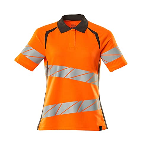 Mascot 19093-771-1418 Accelerate Safe Premium Damen-Passform Zweifarbig Polo-Shirt, Hi-Vis Orange/Dunkelanthrazit, 2XL ONE Größe von Mascot