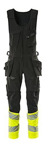 Mascot 19169-711-0917 Accelerate Safe Ultimate Stretch Wasserabweisend Zweifarbig Kombihose, Schwarz/Hi-Vis Gelb, 90C58 Größe von Mascot