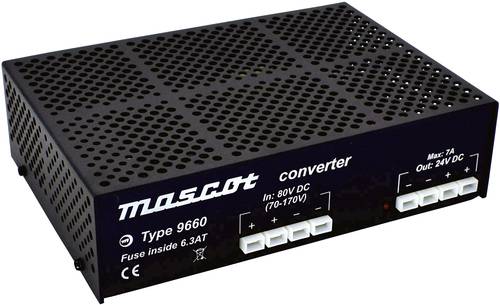 Mascot 9660 DC/DC-Wandler 80 V/DC - 24 V/DC/7A 158W von Mascot