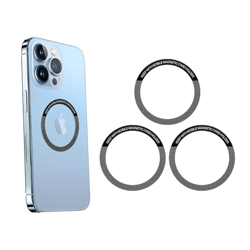 MaserWeller Universal-Metallring-Aufkleber für magnetisches Ladegerät, kompatibel mit iPhone/Samsung/Android, alle Handys, magnetische Halterung/Handyhalterung, Umwandlungszubehör, 54 mm MaserWeller Universal-Metallring-Aufkleber für magnetisches Ladegerät, kompatibel mit iPhone/Samsung/Android, alle Handys, magnetische Halterung/Handyhalterung, Umwandlungszubehör, 54 mm von MaserWeller