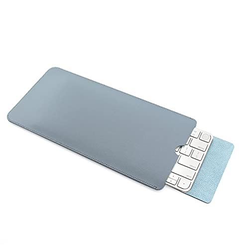 11,7 x 5,9 Zoll PU-Leder Tastatur Sleeve Case Tasche für 2021 iMac 24 Zoll Magic Keyboard M1 Chip mit Touch ID Modell A2449 A2450 Zubehör von MasiBloom