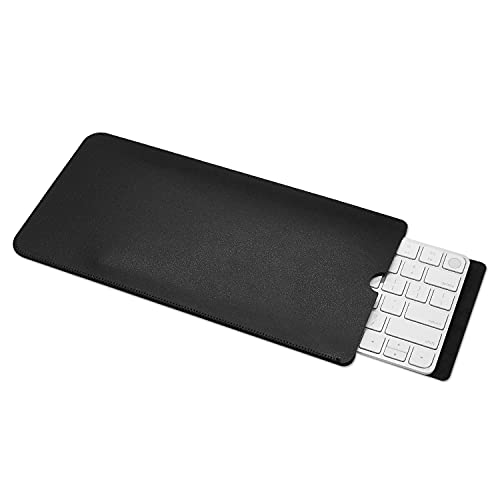 11,7 x 5,9 Zoll PU-Leder Tastatur Sleeve Case Tasche für 2021 veröffentlicht iMac 24 Zoll Magic Keyboard M1 Chip mit Touch ID Modell A2449 A2450 Zubehör (für iMac 24 Zoll Magic Keyboard Brett A244 9 A2450, schwarz) von MasiBloom