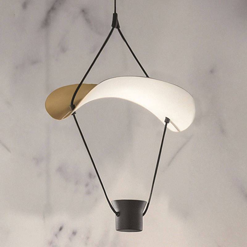 LED-Hängeleuchte Vollee S1 P, 44cm, up, gold von Masiero
