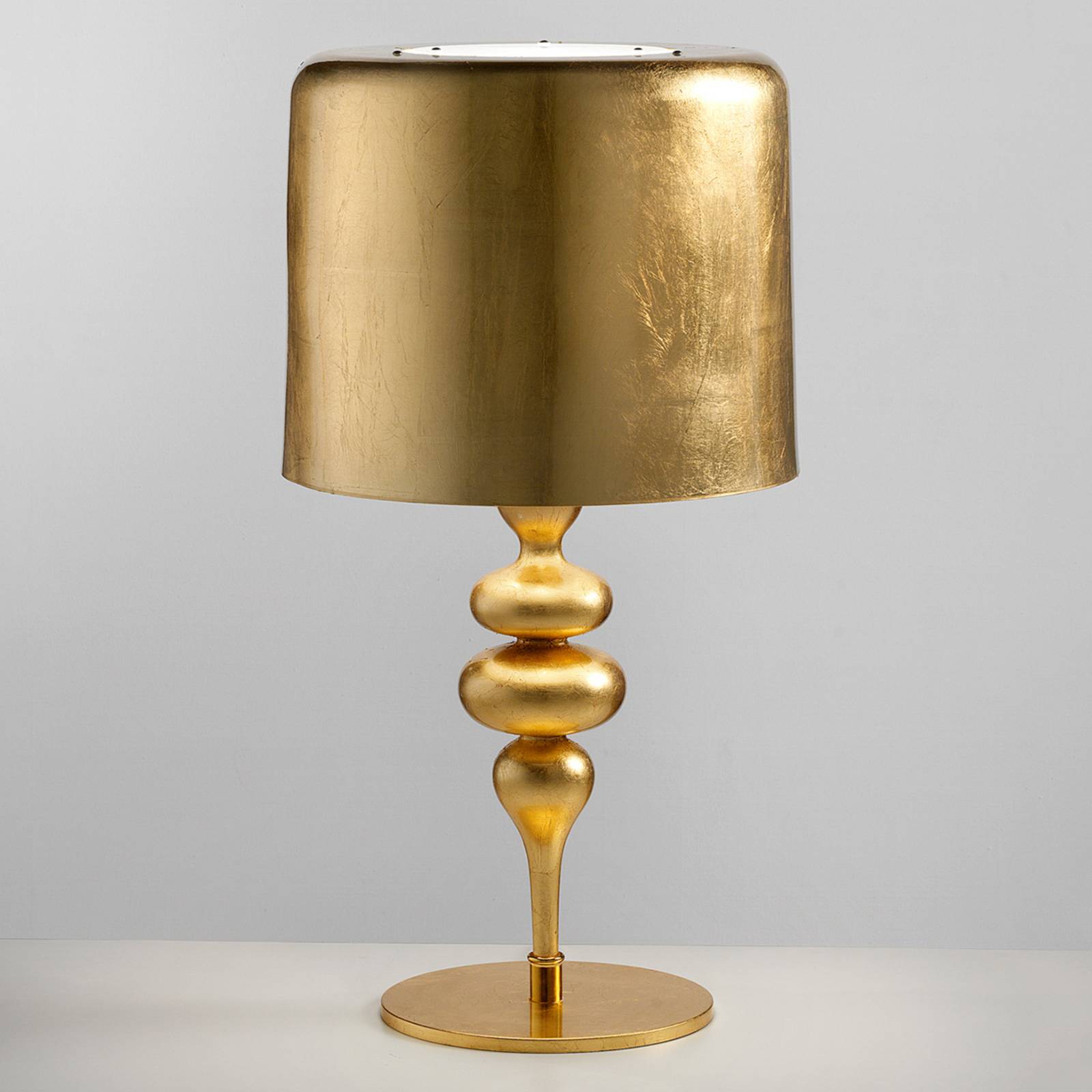 Tischleuchte Eva TL3+1G 75 cm, gold von Masiero