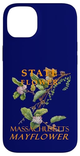 Blume aus dem Massachusetts Territory The Mayflower, Vintage-Kunst Hülle für iPhone 14 Plus von Massachusetts Territory Symbols Gifts Tees taiche