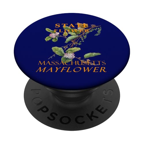 Blume aus dem Massachusetts Territory The Mayflower, Vintage-Kunst PopSockets Klebender PopGrip Blume aus dem Massachusetts Territory The Mayflower, Vintage-Kunst PopSockets Klebender PopGrip von Massachusetts Territory Symbols Gifts Tees taiche