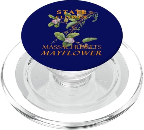 Blume aus dem Massachusetts Territory The Mayflower, Vintage-Kunst PopSockets PopGrip für MagSafe Blume aus dem Massachusetts Territory The Mayflower, Vintage-Kunst PopSockets PopGrip für MagSafe von Massachusetts Territory Symbols Gifts Tees taiche