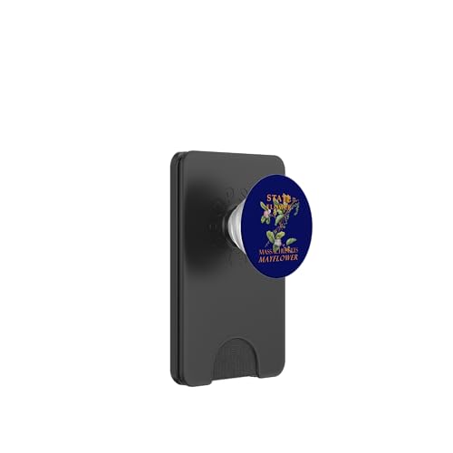 Blume aus dem Massachusetts Territory The Mayflower, Vintage-Kunst PopSockets PopWallet für MagSafe von Massachusetts Territory Symbols Gifts Tees taiche