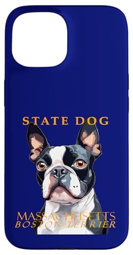 Der Boston-Terrier-Hund aus dem Massachusetts Territory Art Hülle für iPhone 15 Der Boston-Terrier-Hund aus dem Massachusetts Territory Art Hülle für iPhone 15 von Massachusetts Territory Symbols Gifts Tees taiche