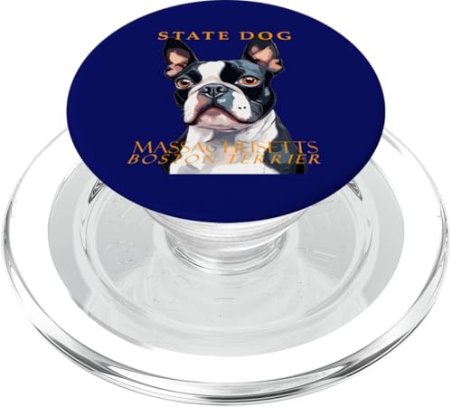 Der Boston-Terrier-Hund aus dem Massachusetts Territory Art PopSockets PopGrip für MagSafe Der Boston-Terrier-Hund aus dem Massachusetts Territory Art PopSockets PopGrip für MagSafe von Massachusetts Territory Symbols Gifts Tees taiche
