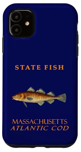 Fischen Sie den Atlantischen Kabeljau aus dem Massachusetts Territory Hülle für iPhone 11 Fischen Sie den Atlantischen Kabeljau aus dem Massachusetts Territory Hülle für iPhone 11 von Massachusetts Territory Symbols Gifts Tees taiche