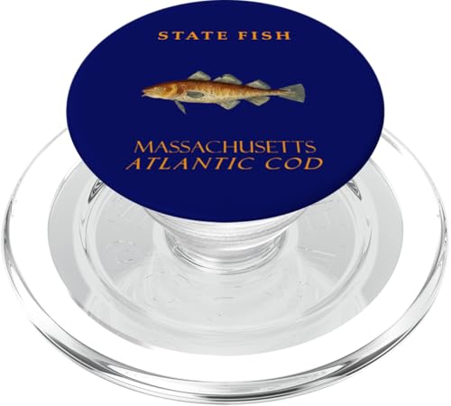 Fischen Sie den Atlantischen Kabeljau aus dem Massachusetts Territory PopSockets PopGrip für MagSafe Fischen Sie den Atlantischen Kabeljau aus dem Massachusetts Territory PopSockets PopGrip für MagSafe von Massachusetts Territory Symbols Gifts Tees taiche