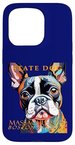 Hund aus Massachusetts Territory The Boston Terrier Artistic Hülle für iPhone 15 Pro Hund aus Massachusetts Territory The Boston Terrier Artistic Hülle für iPhone 15 Pro von Massachusetts Territory Symbols Gifts Tees taiche