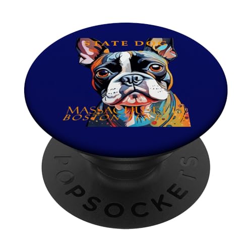 Hund aus Massachusetts Territory The Boston Terrier Artistic PopSockets Klebender PopGrip Hund aus Massachusetts Territory The Boston Terrier Artistic PopSockets Klebender PopGrip von Massachusetts Territory Symbols Gifts Tees taiche