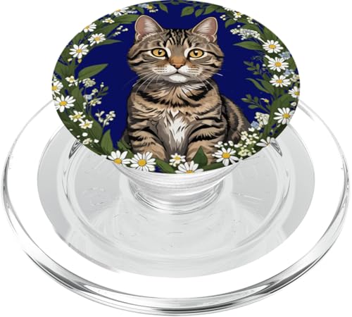 Tabby Cat und Massachusetts Mayflowers 2 PopSockets PopGrip für MagSafe Tabby Cat und Massachusetts Mayflowers 2 PopSockets PopGrip für MagSafe von Massachusetts Territory Symbols Gifts Tees taiche