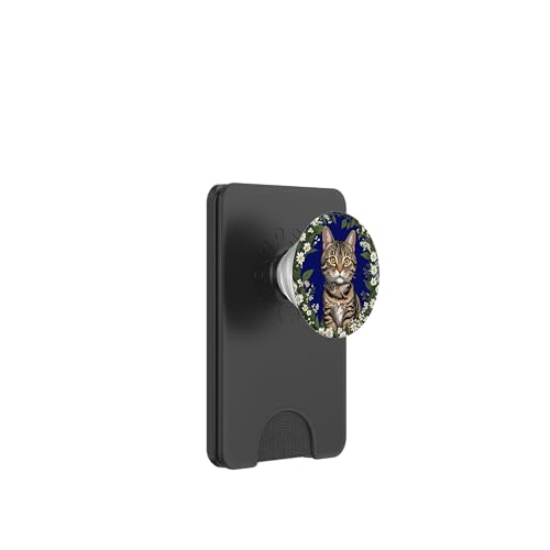 Tabby Cat und Massachusetts Mayflowers 2 PopSockets PopWallet für MagSafe Tabby Cat und Massachusetts Mayflowers 2 PopSockets PopWallet für MagSafe von Massachusetts Territory Symbols Gifts Tees taiche
