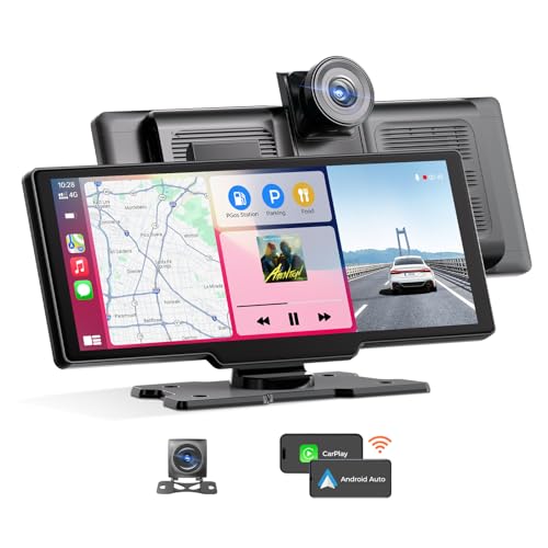 Massgle WiFi Wireless Carplay Auto Stereo, 4K Dash Cam 1080P Backup Kamera für Auto, 10,3 Zoll HD IPS Bildschirm, Android Auto, ADAS, GPS Navigation Head Unit, Autoradio Empfänger P20 Massgle WiFi Wireless Carplay Auto Stereo, 4K Dash Cam 1080P Backup Kamera für Auto, 10,3 Zoll HD IPS Bildschirm, Android Auto, ADAS, GPS Navigation Head Unit, Autoradio Empfänger P20 von Massgle