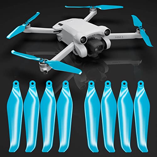 Master Airscrew Stealth Propeller kompatibel mit DJI Mini 3 Pro & Mini 4 Pro - Blau, 4 Propeller im Set von Master Airscrew