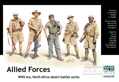 Allied Forces. N.Africa desert battles.s Allied Forces. N.Africa desert battles.s von Master Box Plastic Kits