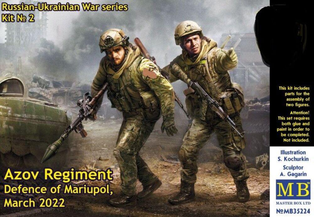 Azov Regiment, Defence of Mariupol - March 2022 - Russian-Ukrainian War series Kit No 2 Azov Regiment, Defence of Mariupol - March 2022 - Russian-Ukrainian War series Kit No 2 von Master Box Plastic Kits