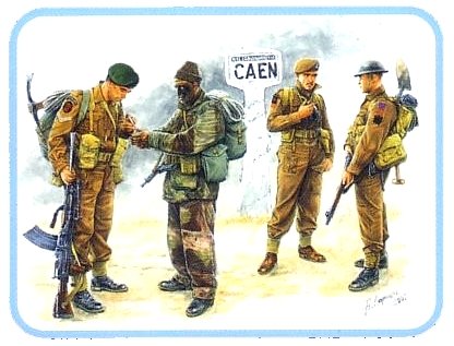 Britische Truppen Caen 1944 von Master Box Plastic Kits