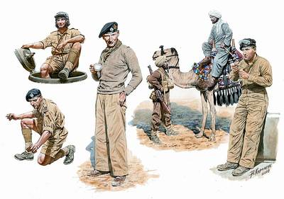 British armored troops Africa von Master Box Plastic Kits