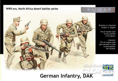 Germ. infan.,DAK. N. Africa desert batt. von Master Box Plastic Kits