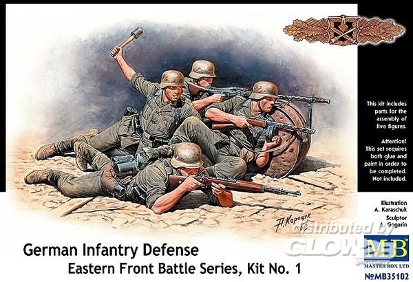 German infantry defense, Eastern Front German infantry defense, Eastern Front von Master Box Plastic Kits