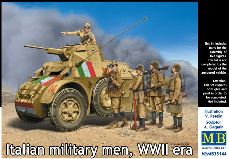 Italian military men WWII era Italian military men WWII era von Master Box Plastic Kits