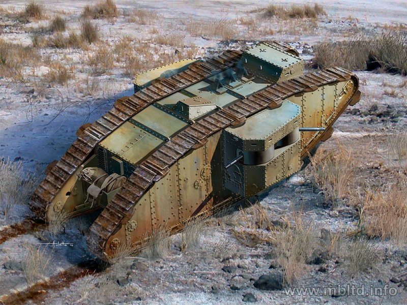 MK II Female British Tank, 1917 MK II Female British Tank, 1917 von Master Box Plastic Kits