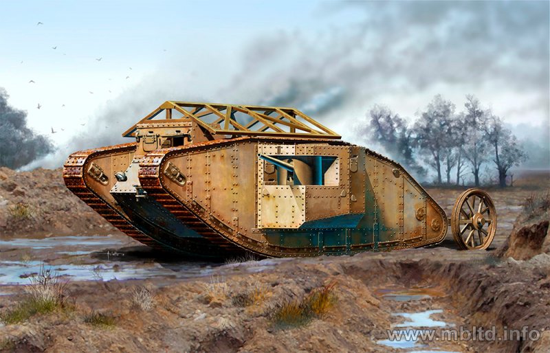 MKI Male British Tank 1916 MKI Male British Tank 1916 von Master Box Plastic Kits