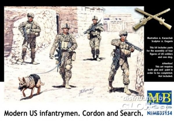 Modern U.S.infantrymen. Cordon and Searc von Master Box Plastic Kits