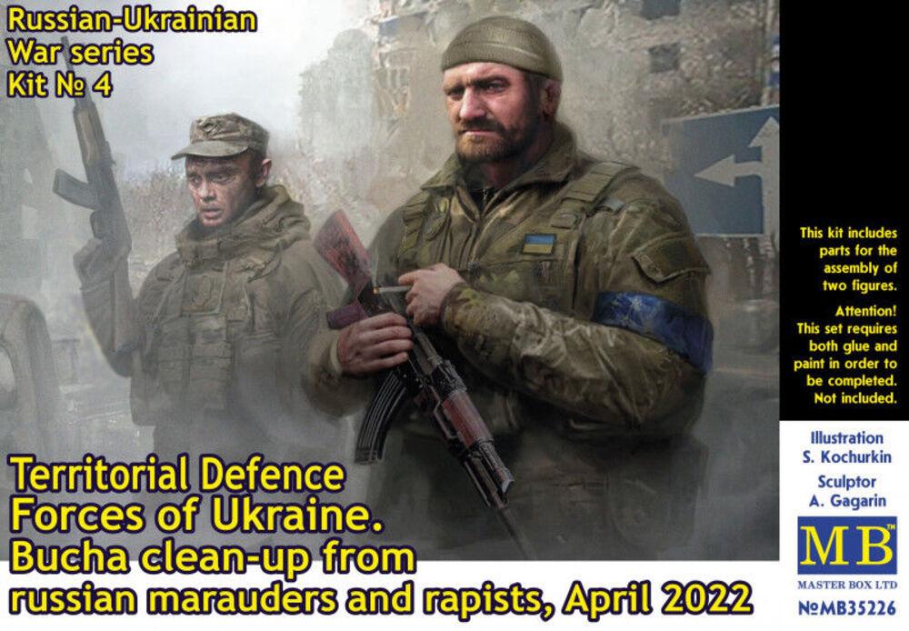 Russian-Ukrainian War Series - Kit No 4 -Territ DefForc Ukrai.Bucha cle-up mara rapiApr22 von Master Box Plastic Kits