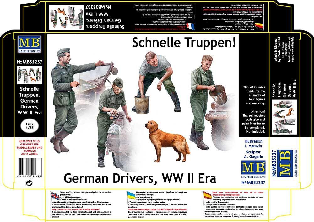 Schnelle Truppen. German Drivers, WW II Era Schnelle Truppen. German Drivers, WW II Era von Master Box Plastic Kits
