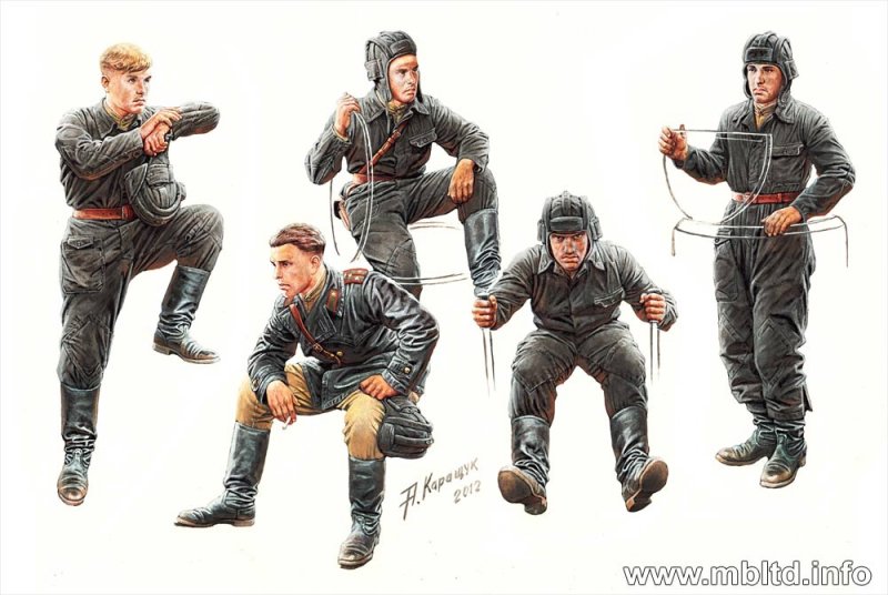 Soviet Tank Crew, 1943-1945 Soviet Tank Crew, 1943-1945 von Master Box Plastic Kits