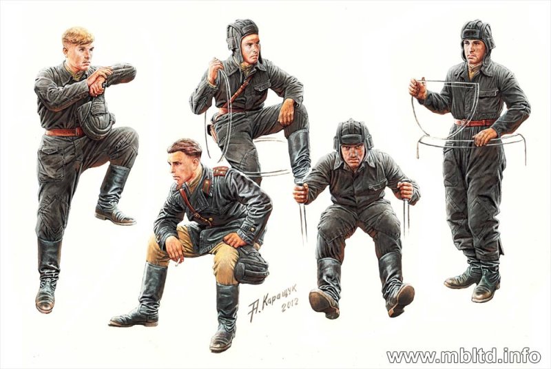 Soviet Tank Crew, 1943-1945 von Master Box Plastic Kits