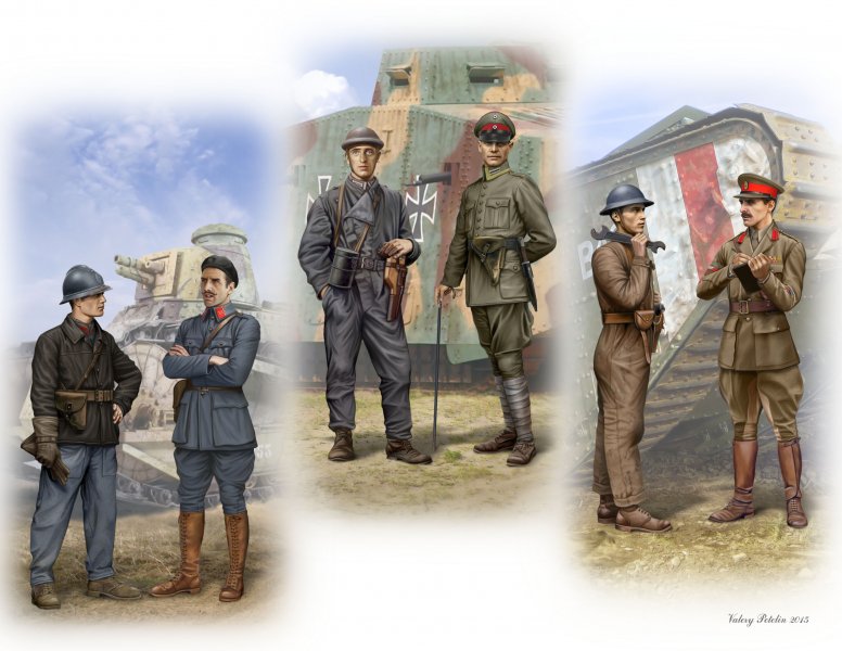 Tankmen of WW1 era von Master Box Plastic Kits