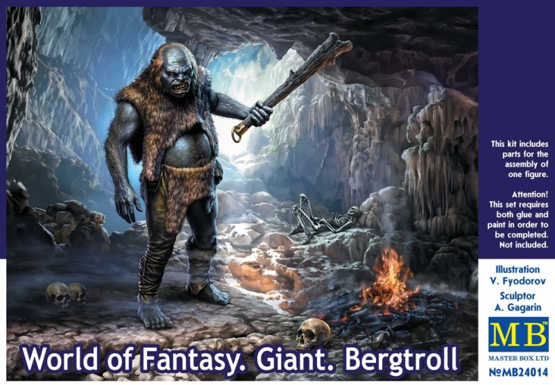World of Fantasy - Giant. Bergtroll von Master Box Plastic Kits